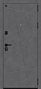 Товар Дверь Граффити-5/SBlack Slate Art/Look Art/Букле черное BR6495